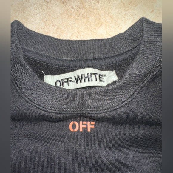 OFF WHITE x VLONE Every living creative dies alone Crewneck mens XS - Picture 9 of 15